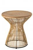 Table d'Appoint Rainures Rotin Naturel