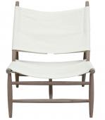 Fauteuil Naha Chêne Naturel Coton Blanc