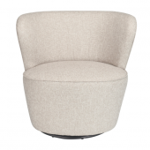 Fauteuil Barnabé Pivotant Tramé Lin