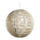 Suspension Sphère Jute Blanche GM