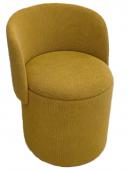 Fauteuil Tabouret Coffre Eclipse Moutarde Dossier Amovible