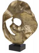 Déco Sculpture Aluminium Or H48cm