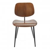 2 Chaises Olympia Bois Teinté Noyer