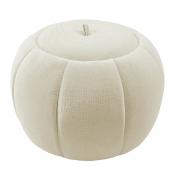 Pouf Coffre Rond Pumpkin Beige