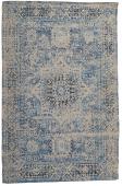 Tapis Anick Bleu 200x300 Blanc d'Ivoire