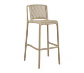 2 Chaises Hautes Extérieur Lumi Sable