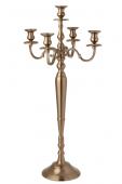 Chandelier 5 Feux Aluminium Rose Doré 99cm