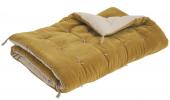 Futon Matteo Velours / Lin Safran 180x80 Blanc d'Ivoire