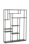 Etagère Multiniveaux Métal Noir H120cm