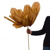 4 x Fleurs Maxi Ava Moutarde H125cm