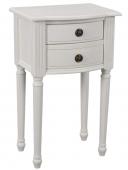 Chevet 2 Tiroirs Agathe Blanc