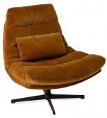 Fauteuil Wilmington Velours Camel Athezza