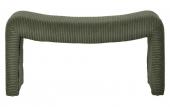 Banc Minimal Velours Côtelé Vert