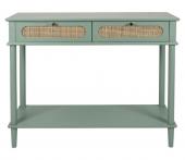 Console 2 Tiroirs Nolita Sauge Naturel