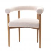 Chaise Octavia Blanche Bouclettes