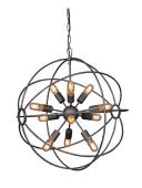 Lustre Sputnik Métal Gris ø70cm