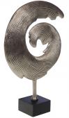 Déco à Poser Swirl Argent H46cm
