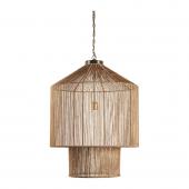 Suspension Akemi Jute Naturelle Blanc d'Ivoire