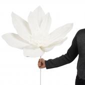 4 x Fleurs Maxi Tania Blanc H120cm