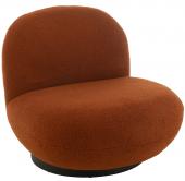 Fauteuil Pivotant Lounge Neige Terracotta