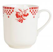 6 Tasses Hautes Damier Rouge Comptoir de Famille