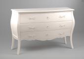 Commode 3 Tiroirs Murano Blanc