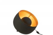 Lampe de Sol Noir Mat-Doré PM