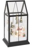 Village de Noël Verre Led Noir PM