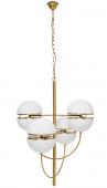 Lustre Métal Doré Opaline Montparnasse