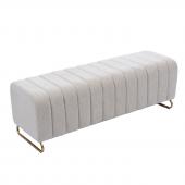Banc Bout de Lit Eli Blanc Cassé