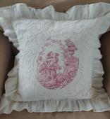Coussin Aubade Ivoire Coquecigrues