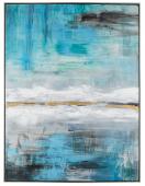 Tableau Absract.10 Blanc d'Ivoire 90*120