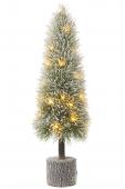 Sapin de Noël Led Neige Vert H75cm