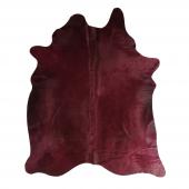 Tapis Vache Couleur Bordeaux 250cm