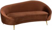 Sofa Elisabeth Velours Marron