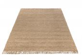 Tapis Rectangulaire Franges Coton Taupe 300x200