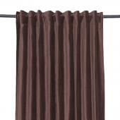 Rideau Hambourg Velours Côtelé Ganache 135*300 NEW