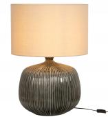 Lampe Ronde Noire Céramique H70cm