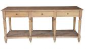 Console Drapier 3 Tiroirs Yvain Bois Naturel