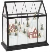 Village de Noël Verre Led Noir GM