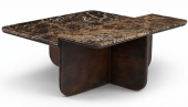 Table Basse Apolline Marbre Manguier Foncé -NEW-