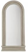 Miroir Arche Bois Patiné Blanc d'Ivoire H137cm
