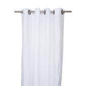 2 x Rideaux Limy Blanc Lin Coton 140x280