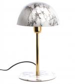 Lampe Basile Métal Blanc Marbré
