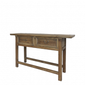 Console 2 Tiroirs Marseille Bois Naturel