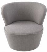 Fauteuil Barnabé Pivotant Tramé Gris