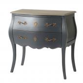 Commode Sauteuse 2 Tiroirs Murano Celeste