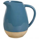 Pichet Jade Bleu Acier Grès