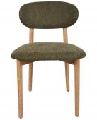 2 x Chaises Cautret Lin Kaki Bois Naturel