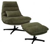 Fauteuil Tournant + Repose Pied Lery (4couleurs)